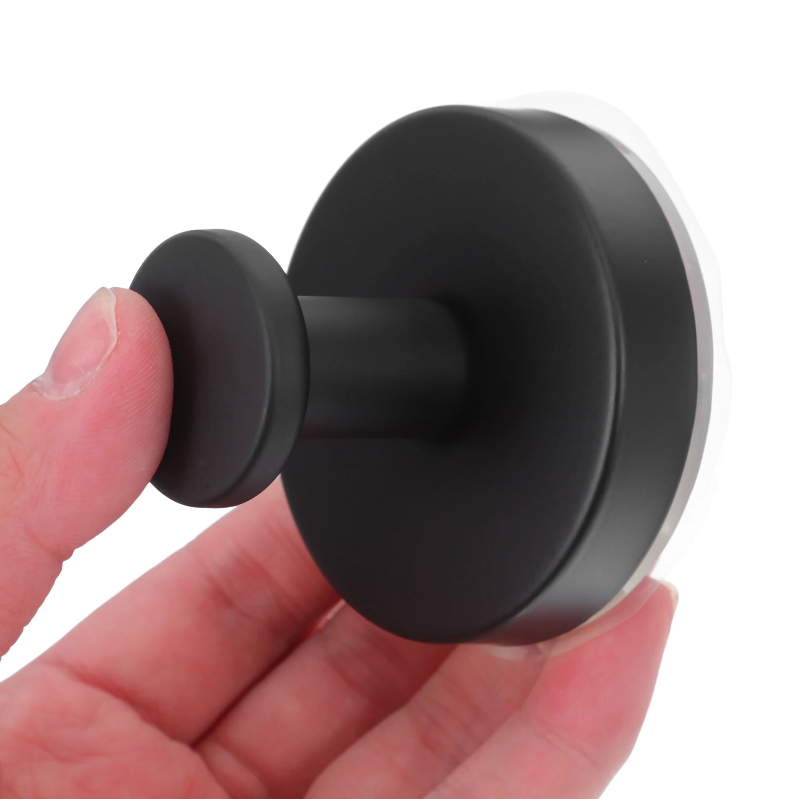 

4Pcs Stainless Steel No Drill Suction Cup Wall Hooks Heavy Duty Coat Hat Towel Hanger Bathroom Bedroom Kitchen Black