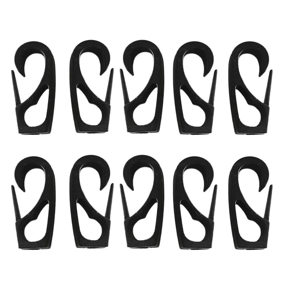 Lashing Hooks Bungee Cord Buckle Easy Installation Enhanced Performance Setup High Tenacity Nylon Material 4.5*1.9cm For Canoes