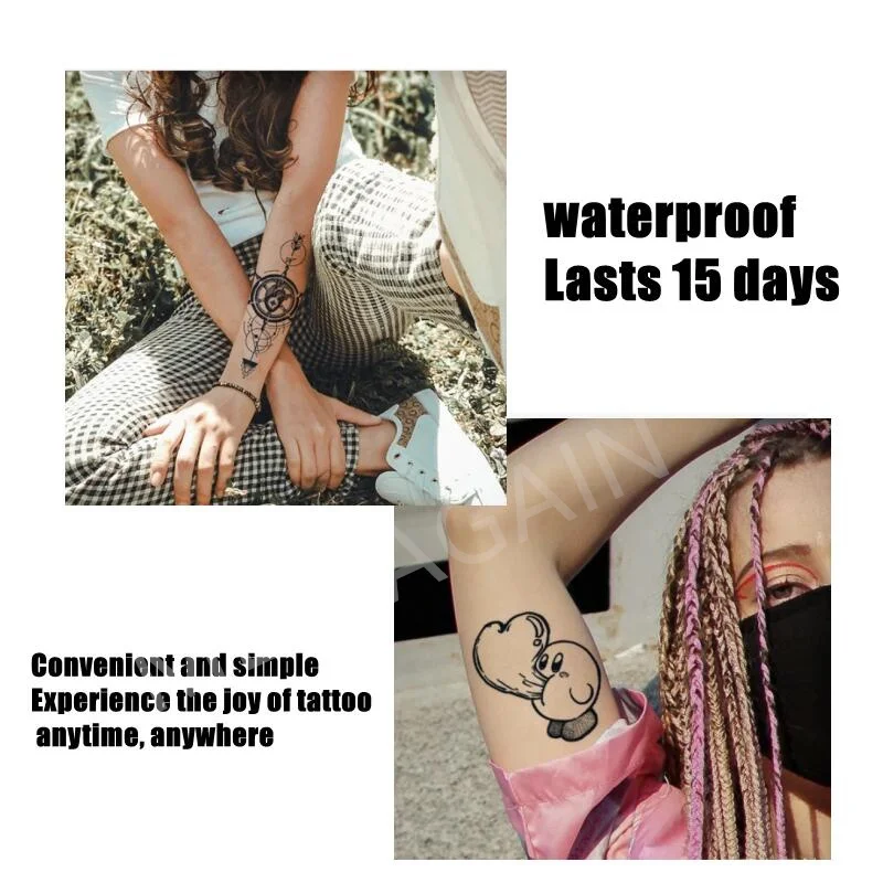 Tattoo 15 Days Waterproof Temporary Tattoo English Fake Tattoo Stickers