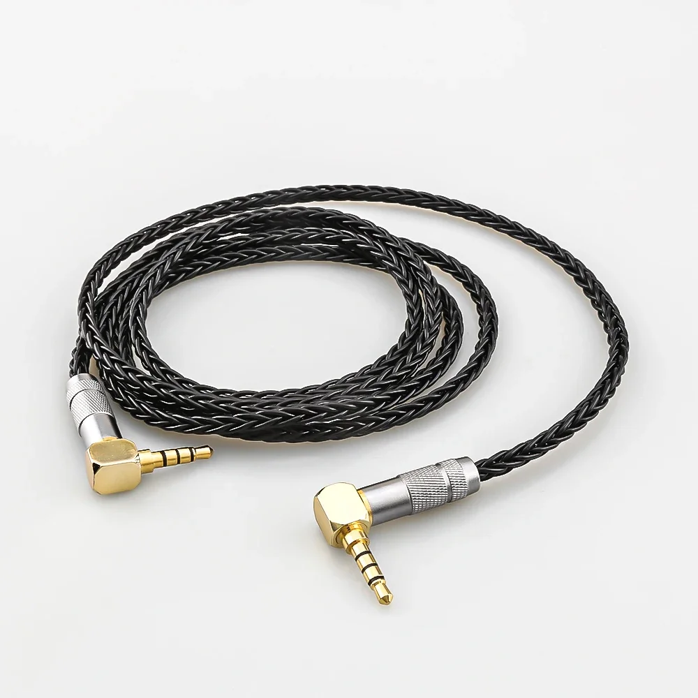 3.5MM To 3.5MM AUX Cable 819AG 8core OCC copper silver Male to Male audio car upgrade Headphone Cellular phone  AUX extend cable