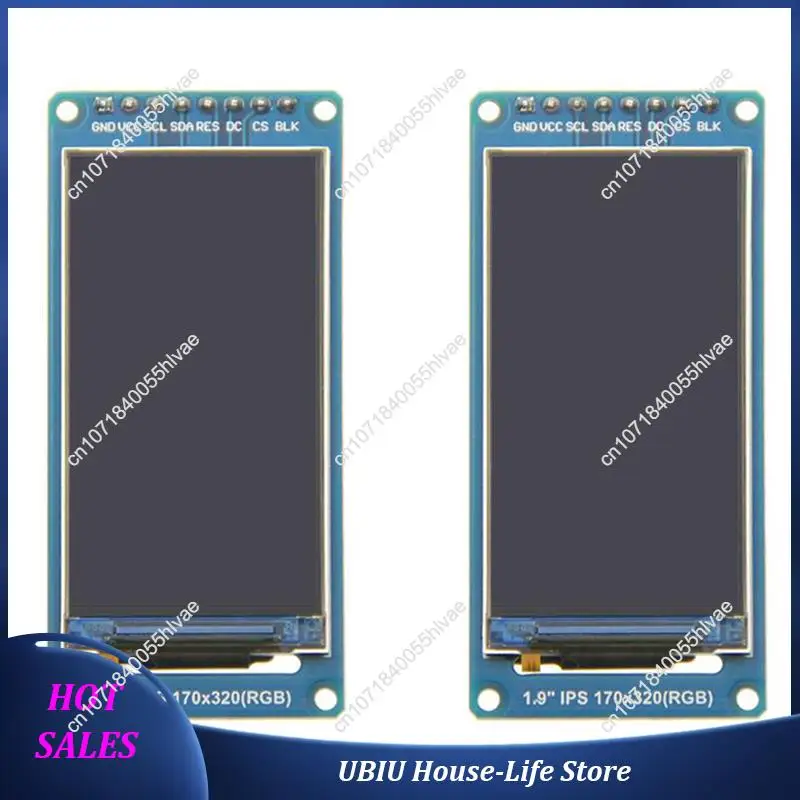 2Pcs 1.9Inch IPS Full Angle TFT Display Screen LCD Screen Color Display Module SPI Serial Port High-Definition 170X320-Best Sell