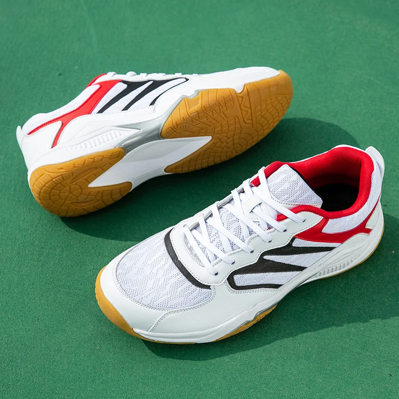 Męskie oddychające siatkowe buty do badmintona mężczyźni tenis stołowy Tenis siatkówka piłka ręczna sportowe trampki treningowe unisex 36-46