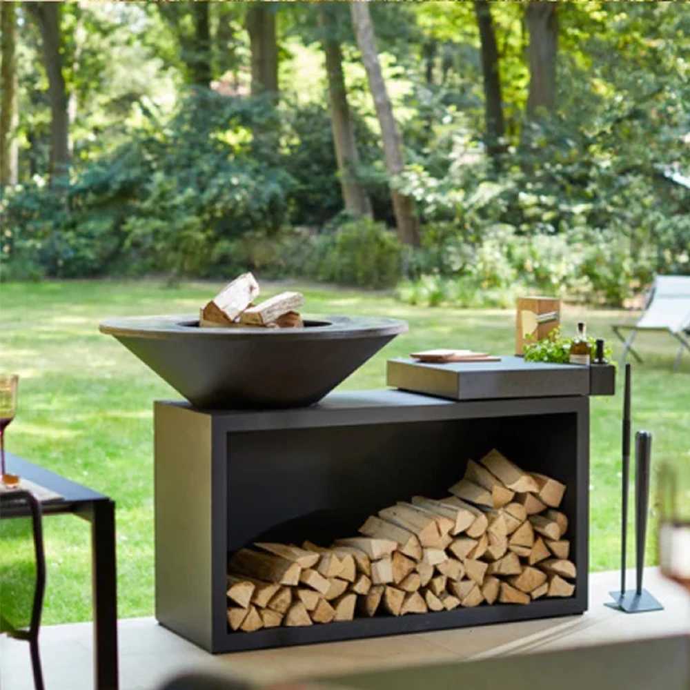 Garden Backyard Outdoor Charcoal Wood Burning Bbq Grill Stove Fire Pits