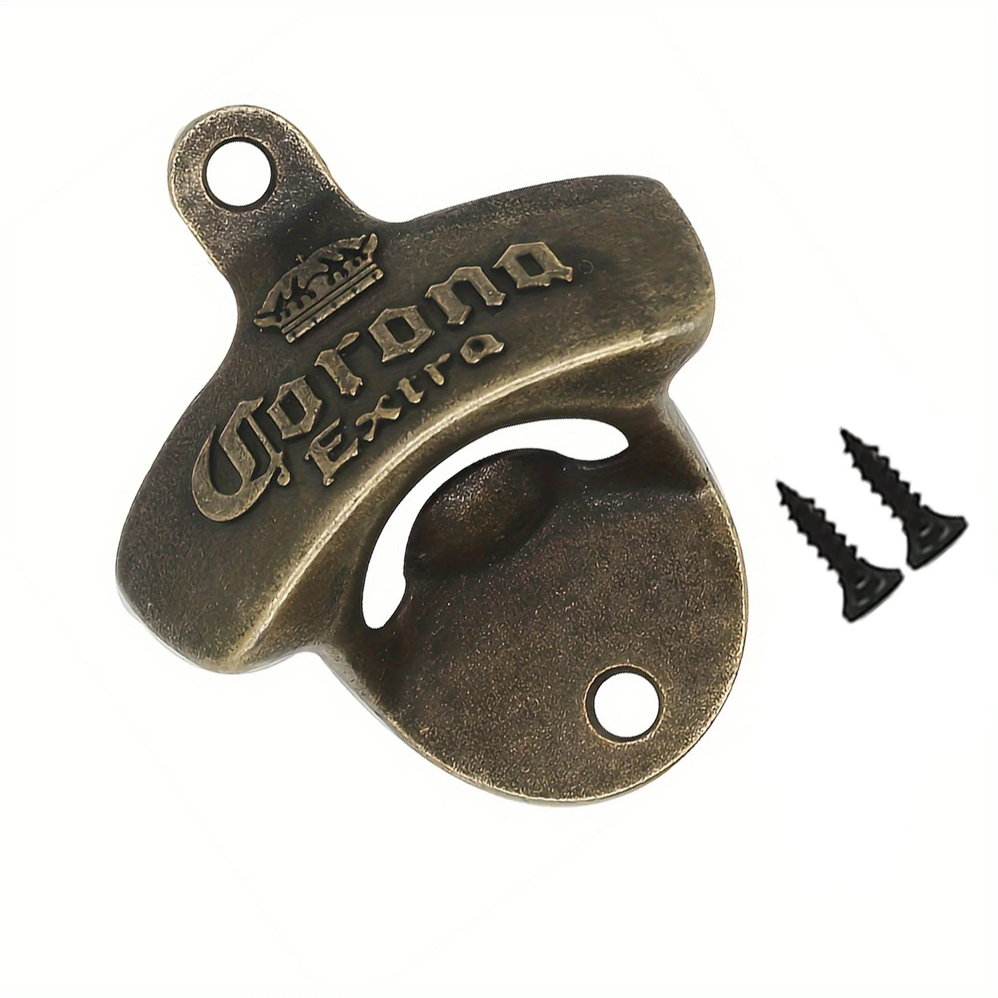 1/2/5/10pcs Vintage Beer Bottle Opener Wall Mount Antique Metal Hardware with Mount Screws for Outdoor Rustic Bar Accessories