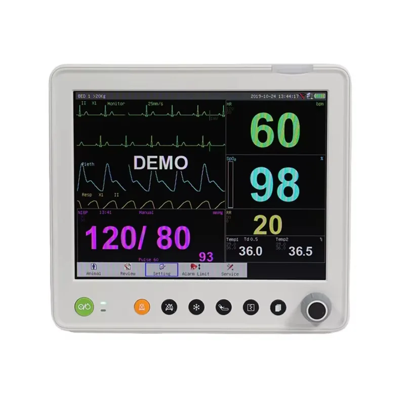Portable Surgical Multi-parameter Patient Monitor Direct Factory Price Veterinary Pet Monitor