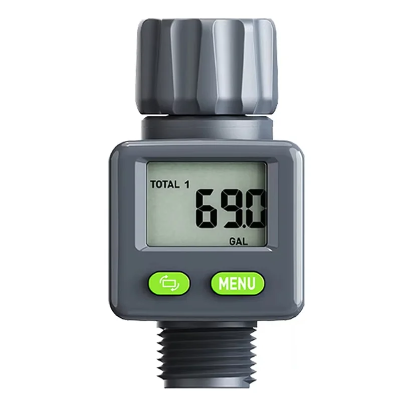Water Flow Meter Measure Gallon/Liter Consumption&Flow Rate For Garden Hose Watering RV Water Tank Sprinklerabkw