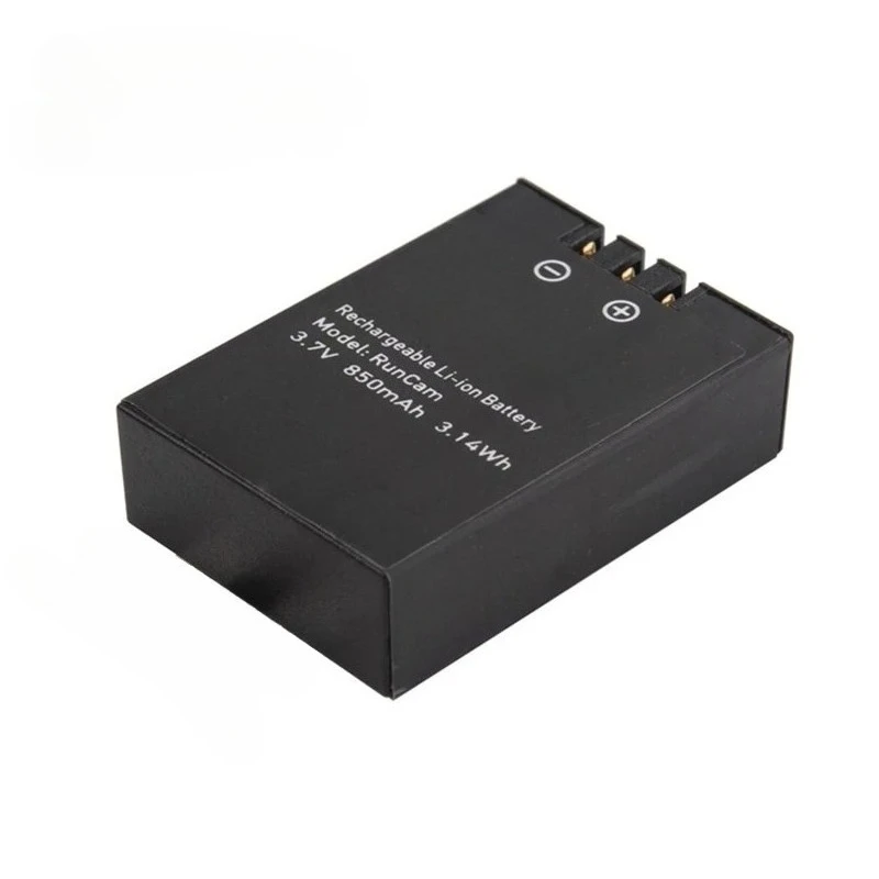 3.7V 850mAh for Runcam 2 3s Action Camera Spare Part Rechargeable Battery  Li-ion Battery for RC2-09 for RC Models Accessories