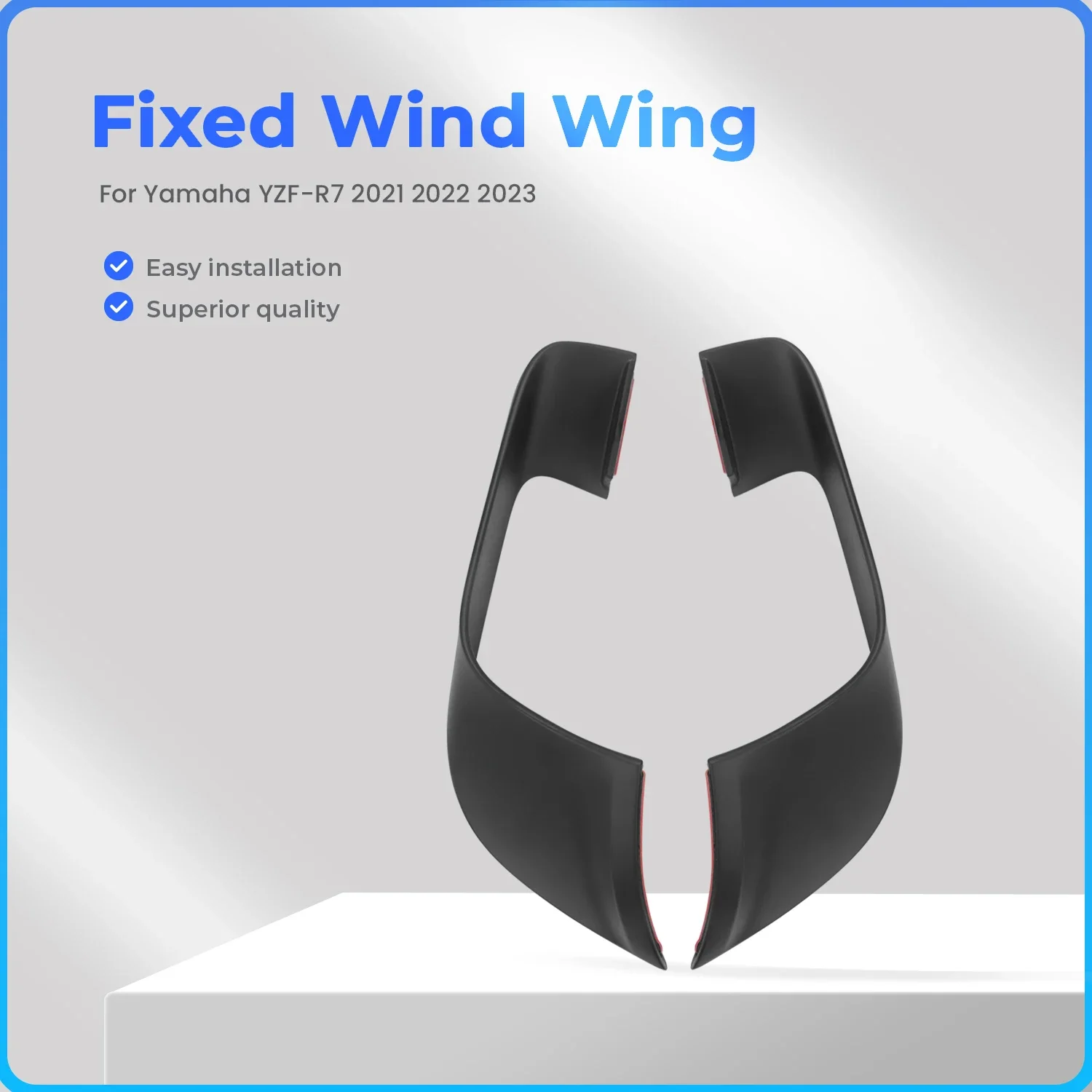 New Fixed Wind Wing for Yamaha YZF-R7 YZF R7 R 7 2021 2022 2023 Motorcycle Aerodynamic Winglets Windshield Fairings Accessories