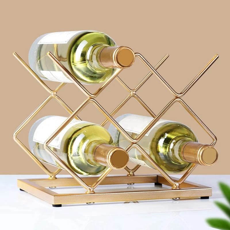 Countertop Wine Rack Desktop Wine Rack Bracket For Cabinets, Pantry, Wine Bottle Storage