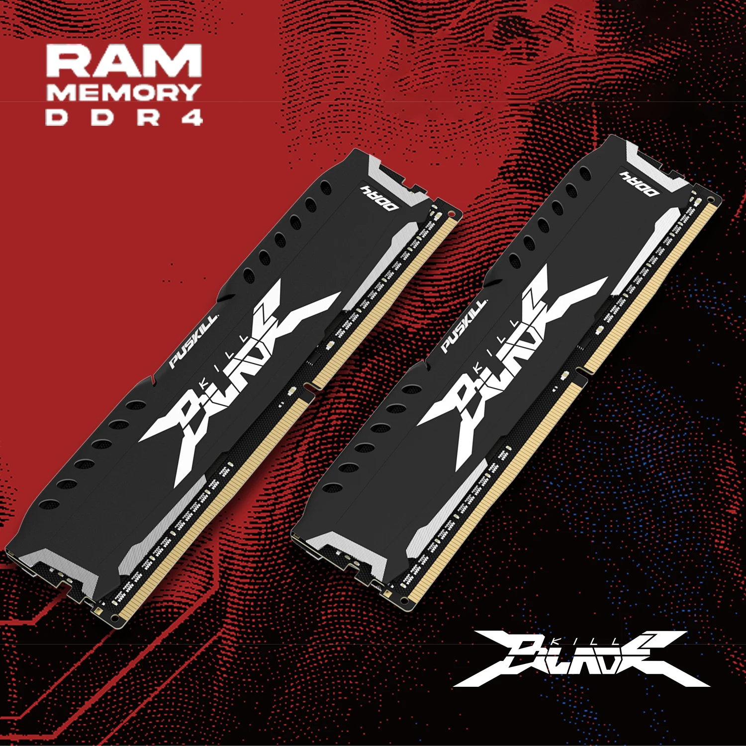 PUSKILL Memória RAM DDR4 16GB 8GB 1.2V 3200MHz 2666MHz komputer stacjonarny UDIMM kamizelka chłodząca pamięć Memoria