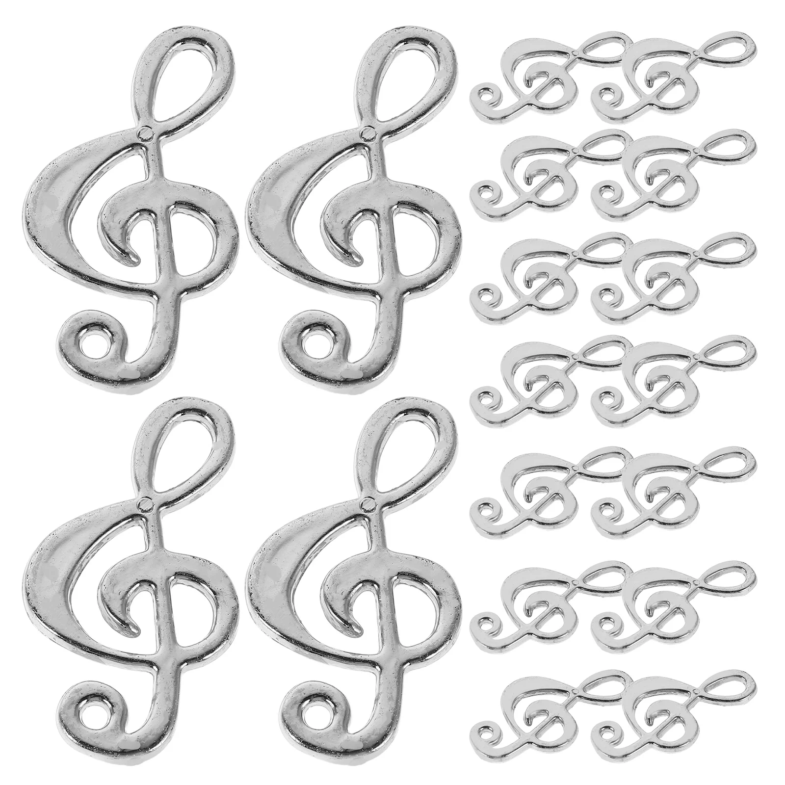 

60 Pcs Music Symbol Pendant Note Jewelry Making Pendants Dangle Keychain Charms Metal Instrument Enamel