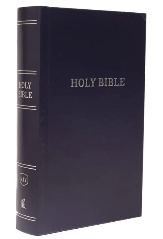 Hardcover KJV Pew Bible - Blue, Red Letter Edition for Churches & Home Use