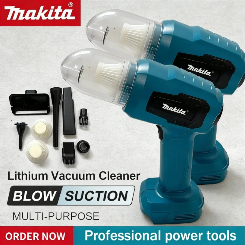

Makita Mini Car Vacuum Cleaner Multifunction Handheld Rechargeable Power Tools Dust Collect Tool For Makita 18V Battery
