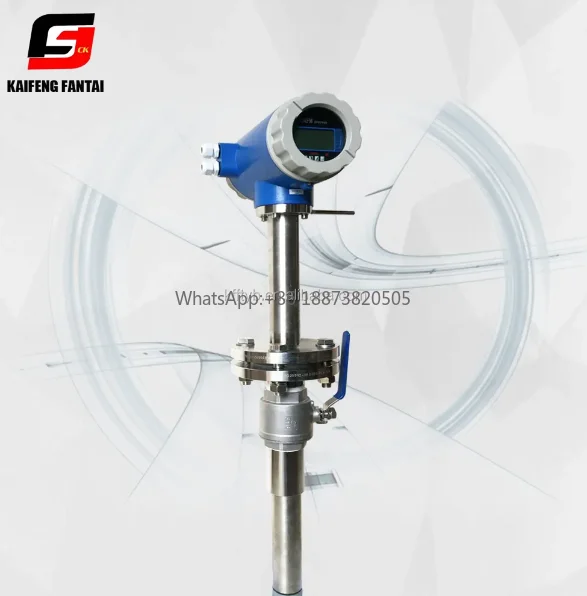 316 Stainless Steel 300~3000mm Insertion Type Flowmeter Water Electromagnetic Flow Meters