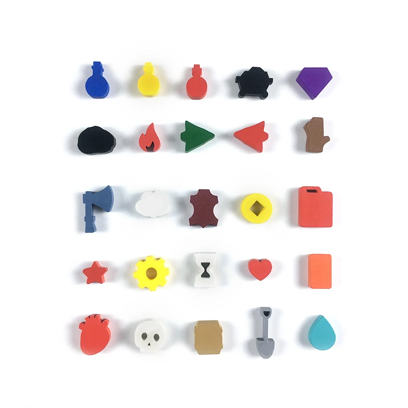 Accesorios para juegos de mesa, marcador, modelo de token, piezas de ajedrez, bricolaje, juguetes educativos de madera de colores, rompecabezas, indicación de dados, cuenta feliz