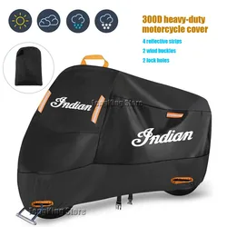 Motorcycle Cover UV Protective Dustproof Outdoors Motorcycle Waterproof Cover For Indian FTR 1200 S Carbon / Rally Chief VINTAG