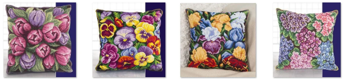 

Cross Stitch Kit Panna PD-1548 Tulip Pillow 33-33 Cross stich Kits Homfun Craft Cross Stich Painting Decorations For Home