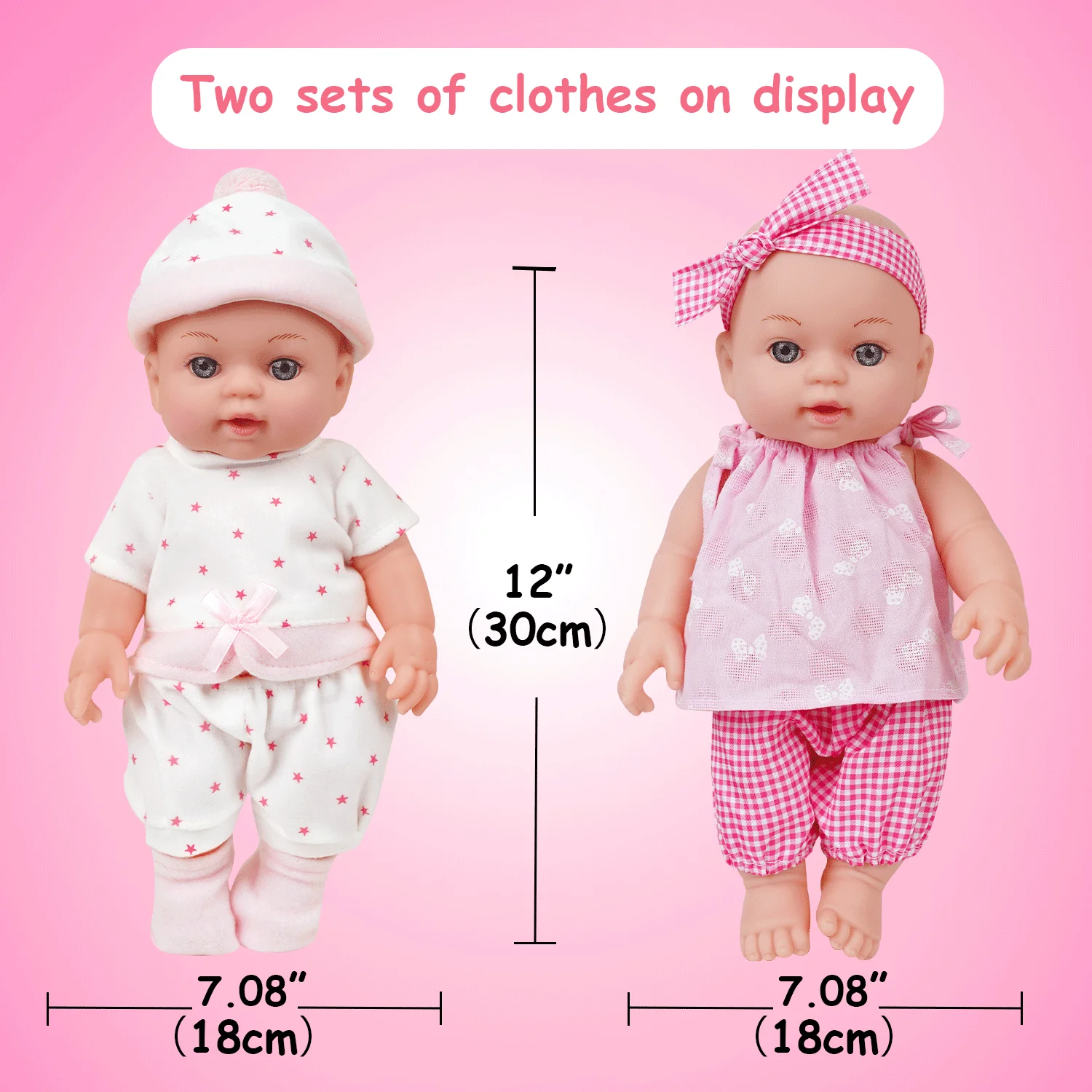 12 Inch  3D-Paint With Visible Veins Soft Silicone Reborn Baby Doll Toy Like Real Sleeping Alive Kids Boneca Art Bebe
