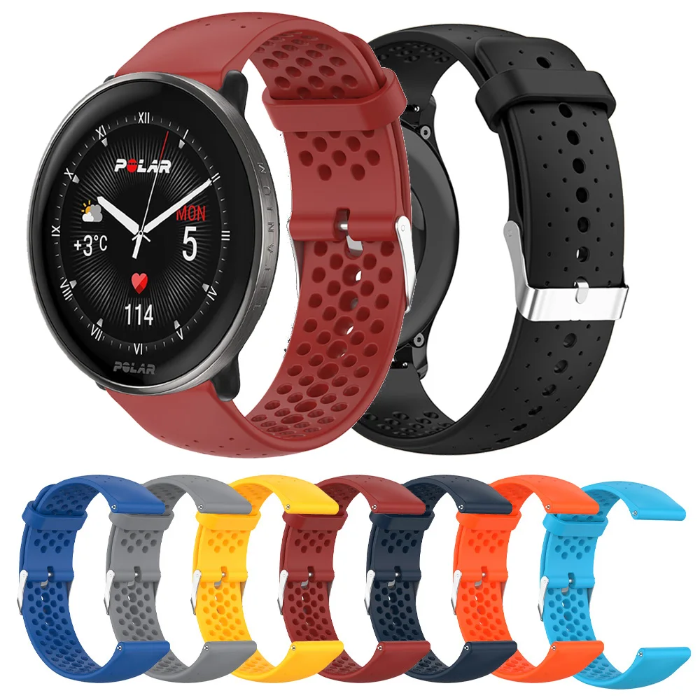 Sport Silicone Strap For POLAR IGNITE 3 2 Band VANTAGE M2 M V3/UNITE/ GRIT X Watchband Replace Bracelet 20 22mm wrist Accessorie