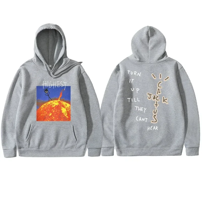 100% Cootton New jack cactus Highest Sun Astroworld Pullover Men Women Best-Quality Sweatshirts Cactus Jack Astroworld Hoodie