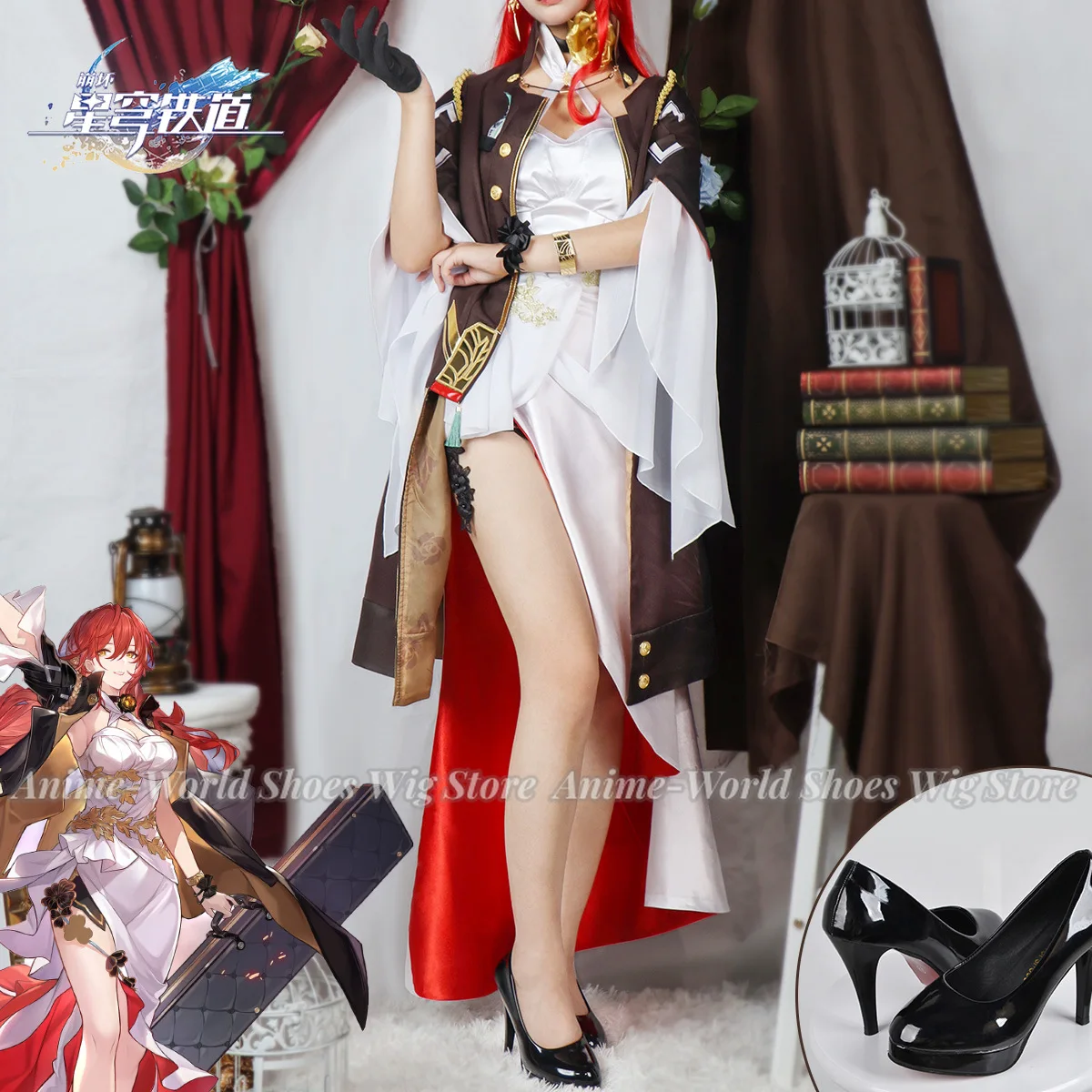 Himeko-Star Rail Cosplay Costume para Mulheres, Jogo de Anime Vestido, Vestido Sexy, Dia das Bruxas, Carnaval, Festa, Fêmea, XS-XXXL