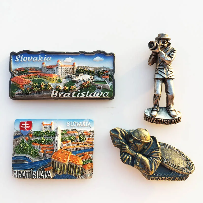 Slovakia 3D Fridge Magnets Tourism Souvenir Resin Refrigerator Magnets Sticker Collection Handicraft Gift Decoration Articles