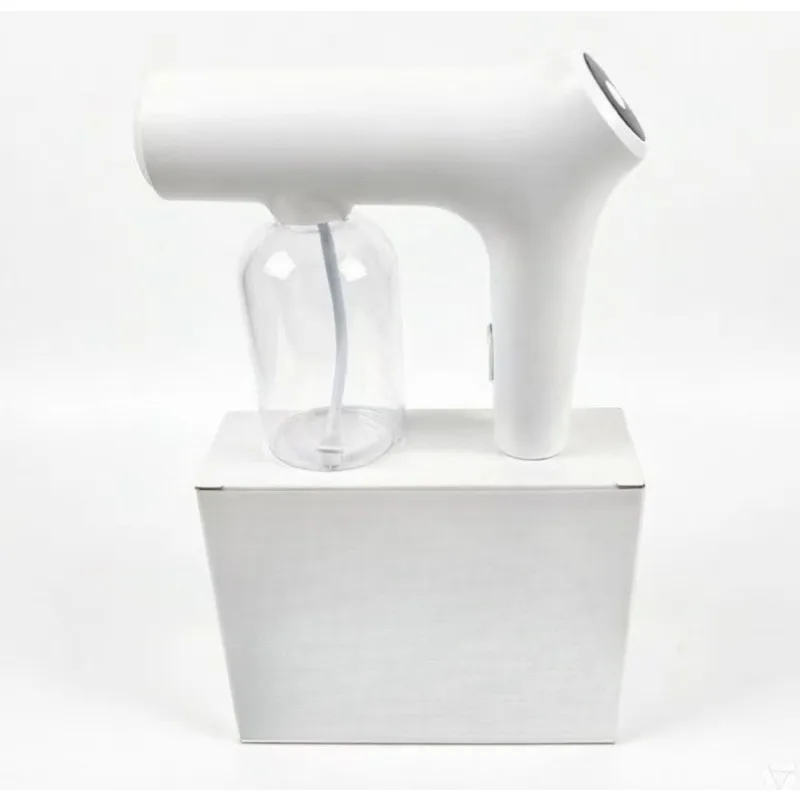 Wireless Nano Spray Gun USB Rechargeable Blue Light Alcohol Atomizer For Home Disinfection