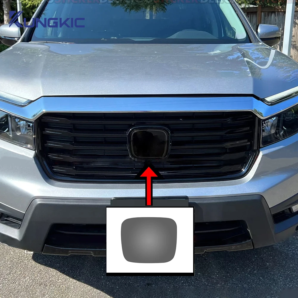 For Honda Ridgeline 2019-2025 Car Front on Emblem Pre Cut Dark Smoked tpu PPF Protection Film Anti-scratch Exterior Accessories