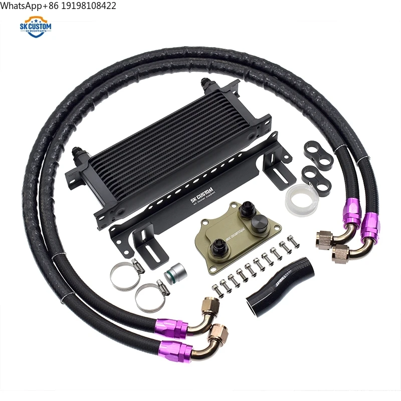 SK CUSTOM Oil Cooler Kit for Volkswagen for Audi Golf MK5 MK6 EA888 Engine