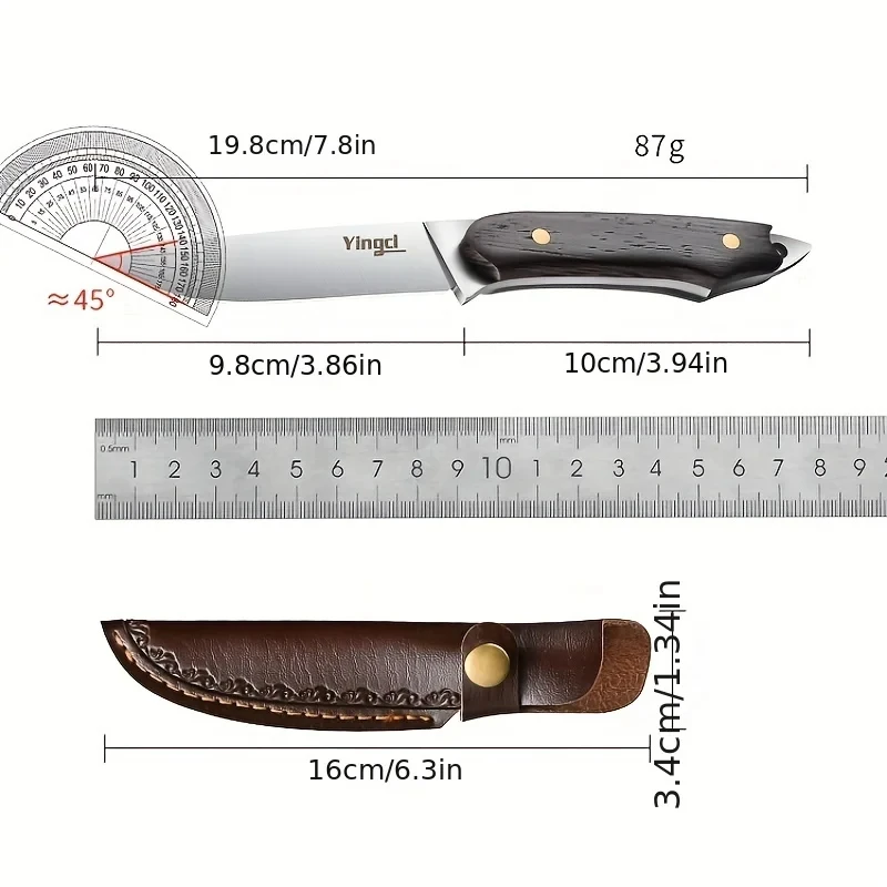 Japanese Thickened High Hardness Knife, Outdoor Camping Knife, Carry-on Defense Knife, Cutting Knife