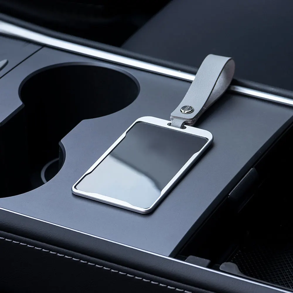 

Aluminum Alloy Car Key Card Case Holder Protector Cover Key Shell Accessories High Quality Black Key Bag for Tesla Model 3