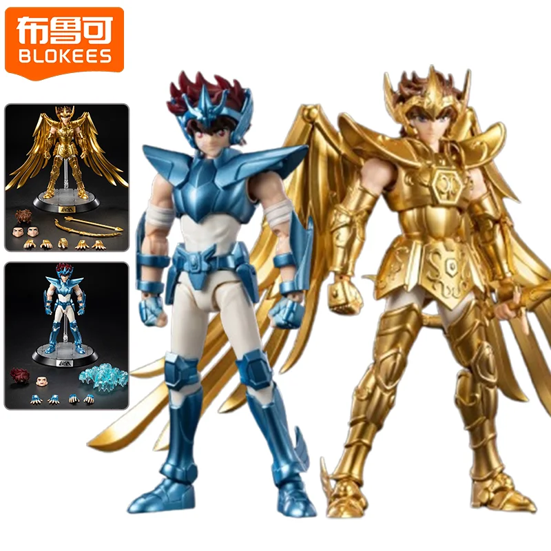 

In Stock Original Blokees Saint Seiya Action Figure Beyond Version Aiolos Figurine Seiya Beyond Version Toy Assembly Model Kit