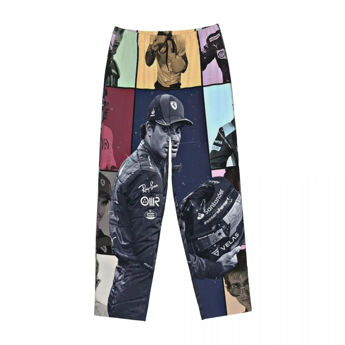 

Custom Carlos Sainz Eras Tour 2025 Women Pajama Pants Lounge Sleep Sleepwear Bottoms with Pockets