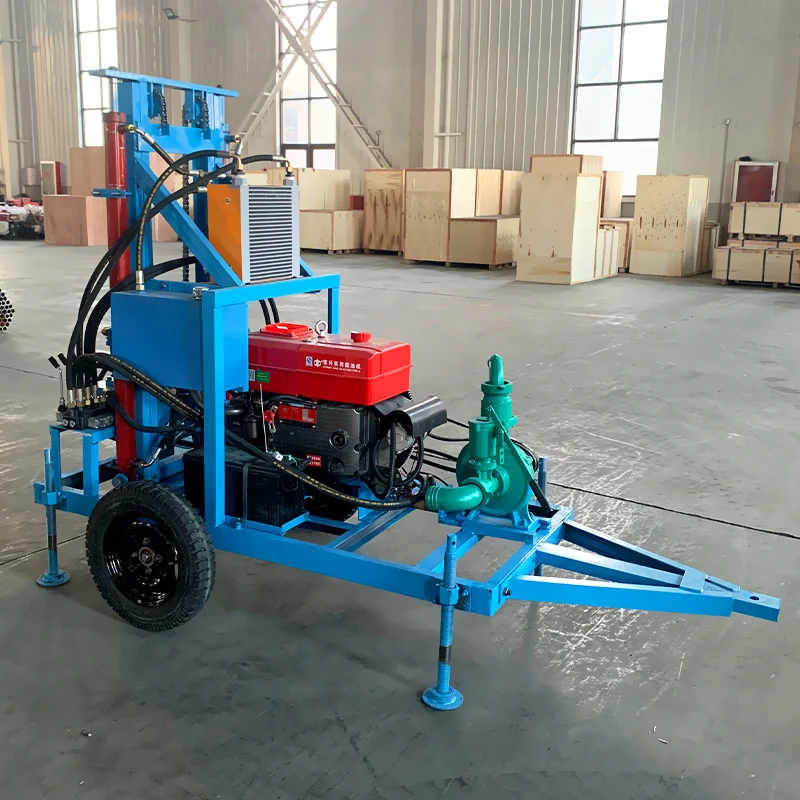 Heavy-Duty 200m Drill Rig Wheeled & Tracked Options for Deep Water Well Excavation