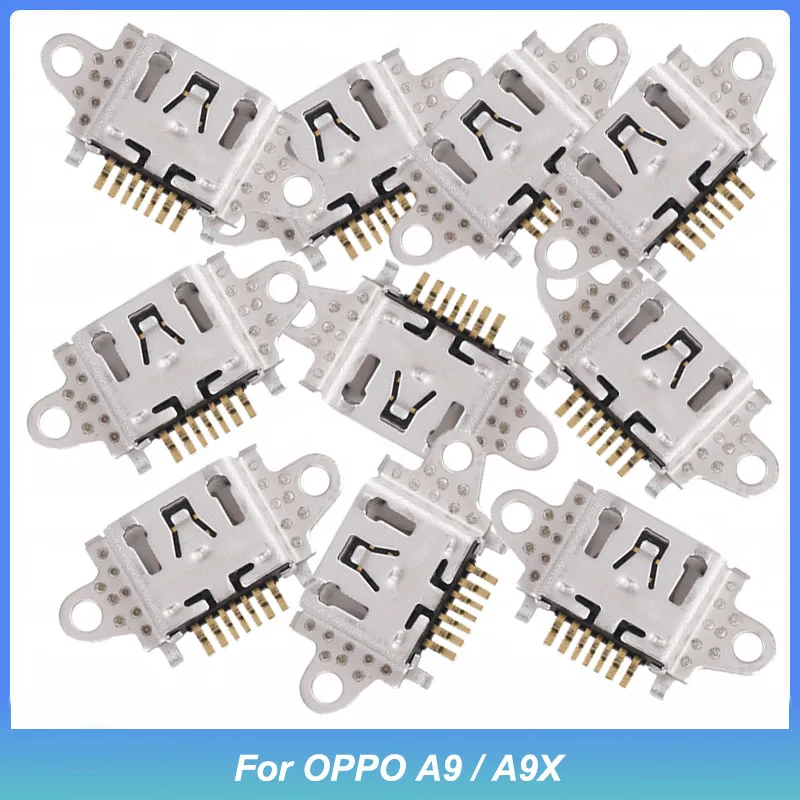 

10 PCS USB Charger Charging Port Plug Dock Connector for OPPO A9 / A9X Charger Port Plug