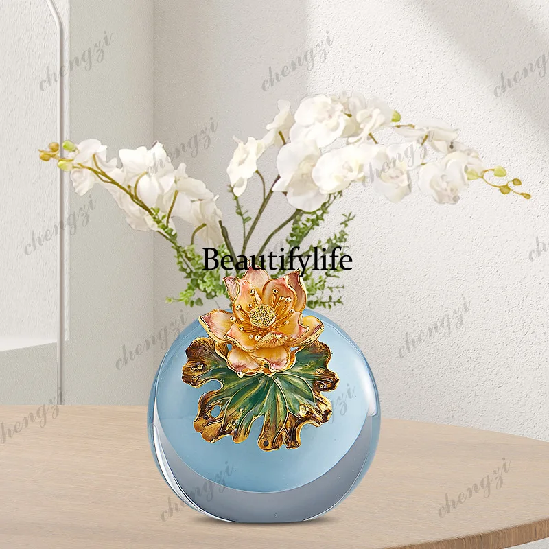 A95 glazed vase living room TV cabinet entrance cabinet decorative ornament
