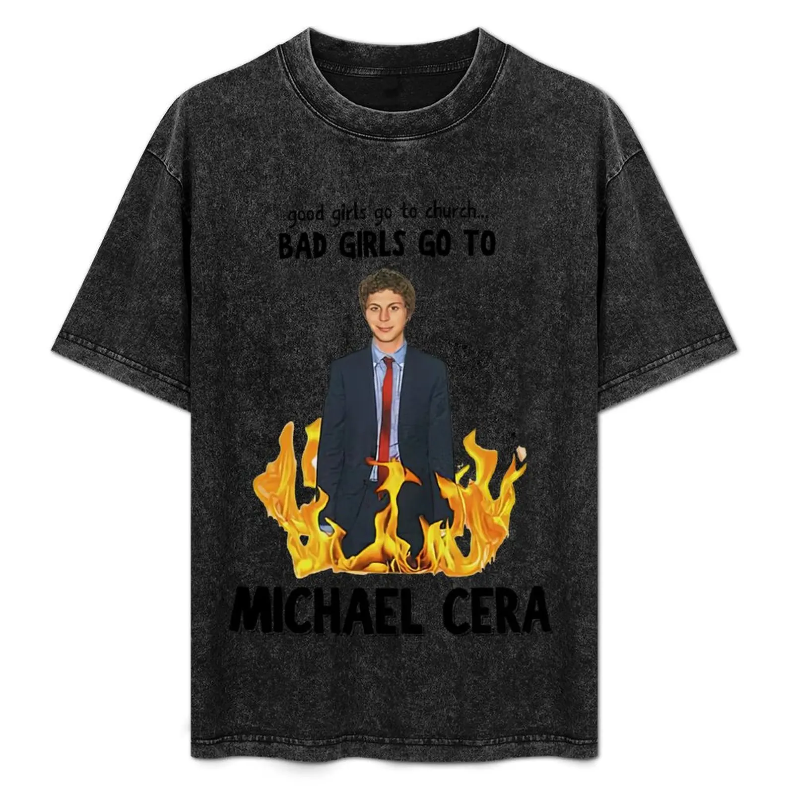 

Good Girls Go To Church Bad Girls Go To Michael Cera T-Shirt High Elasticity Sports T-Shirt