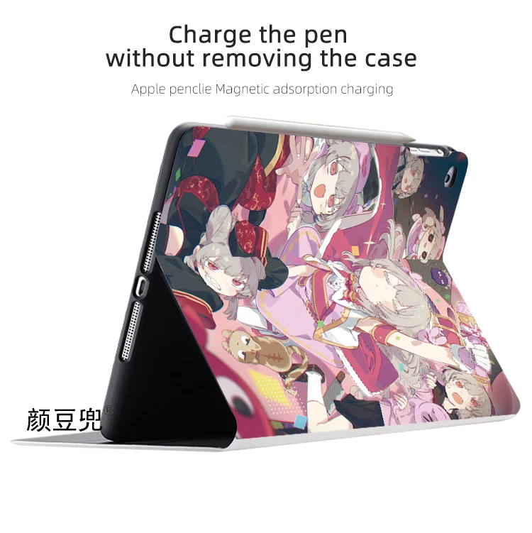 Natori Sana Anime Youtuber لأجهزة iPad Air 3 4 5 10.9 Mini 4 5 6 For Pro 12.9 11 9.7 غلاف حماية فاخر من السيليكون لأجهزة iPad 10th