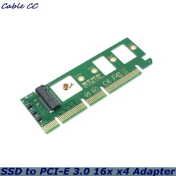 Per NGFF M key M.2 per NVME AHCI SSD a PCI-e PCI Express 3.0 16x x4 adattatore Riser Card Converter per XP941 SM951 PM951 A110 SSD