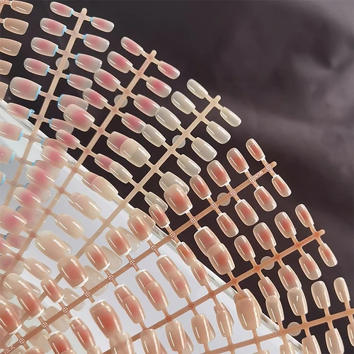 Imagen 2 del producto 30 Uds. De gelatina acrílica falsa de varios estilos, uñas postizas extraíbles, puntas simples de moda francesa, suministros para decoración de uñas