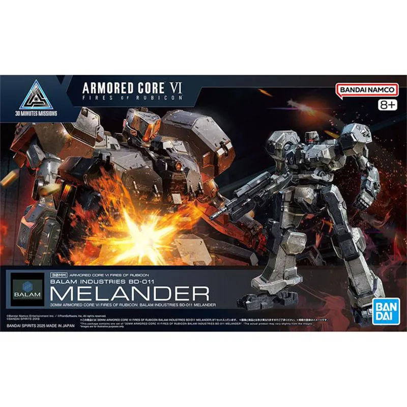 Bandai-Kit de modelo Blindored Core 6, 30MM, MELANDER, Kit de construcción de figuras de acción, coleccionables, figuras de Anime, juguetes para niños, regalo