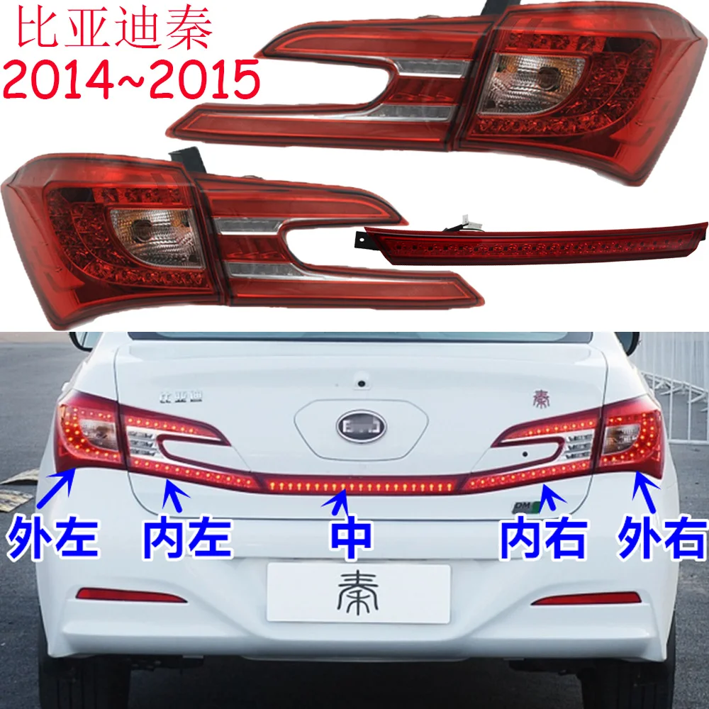 1pcs car accessories bumper tail light for BYD qin taillight Taillamp 2014~2015y for BYD fog lamp