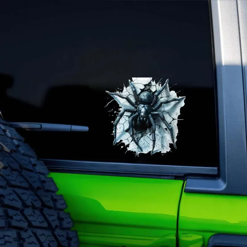멋진 공포 거미 스티커, 자동차, 트럭, 오토바이, 헬멧, 노트북에 적합 - 내구성이 뛰어난 비닐, 오토바이 스티커