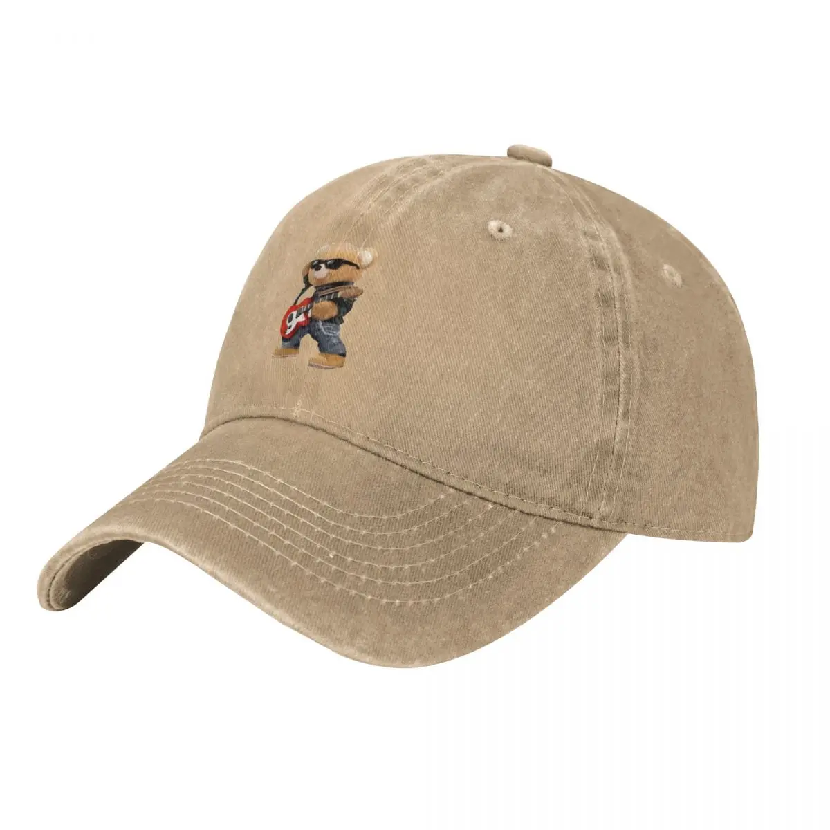 

Bear Play Guitar Cool Baseball Cap Men Cowboy Hats Women Visor Caps