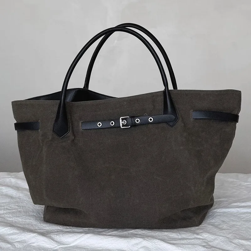 

Новый ленивый стиль, высококачественный нишевый дизайн, повседневная сумка подмышки с пряжкой на ремне, большая сумка