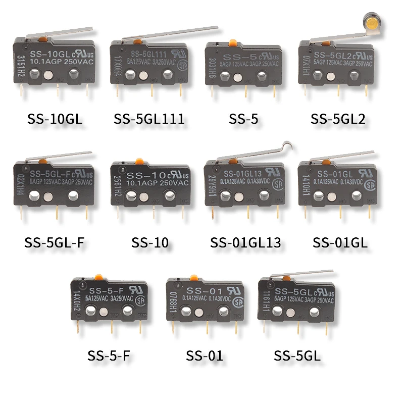 Micro Switch SS-5 5-F SS-5GL 5GL-F SS-5GL2 5GL2-F SS-5GL13 SS-10 10GL 10GL2 10GL13 SS-01 01GL 01GL2 01GL13 Original Ibuw