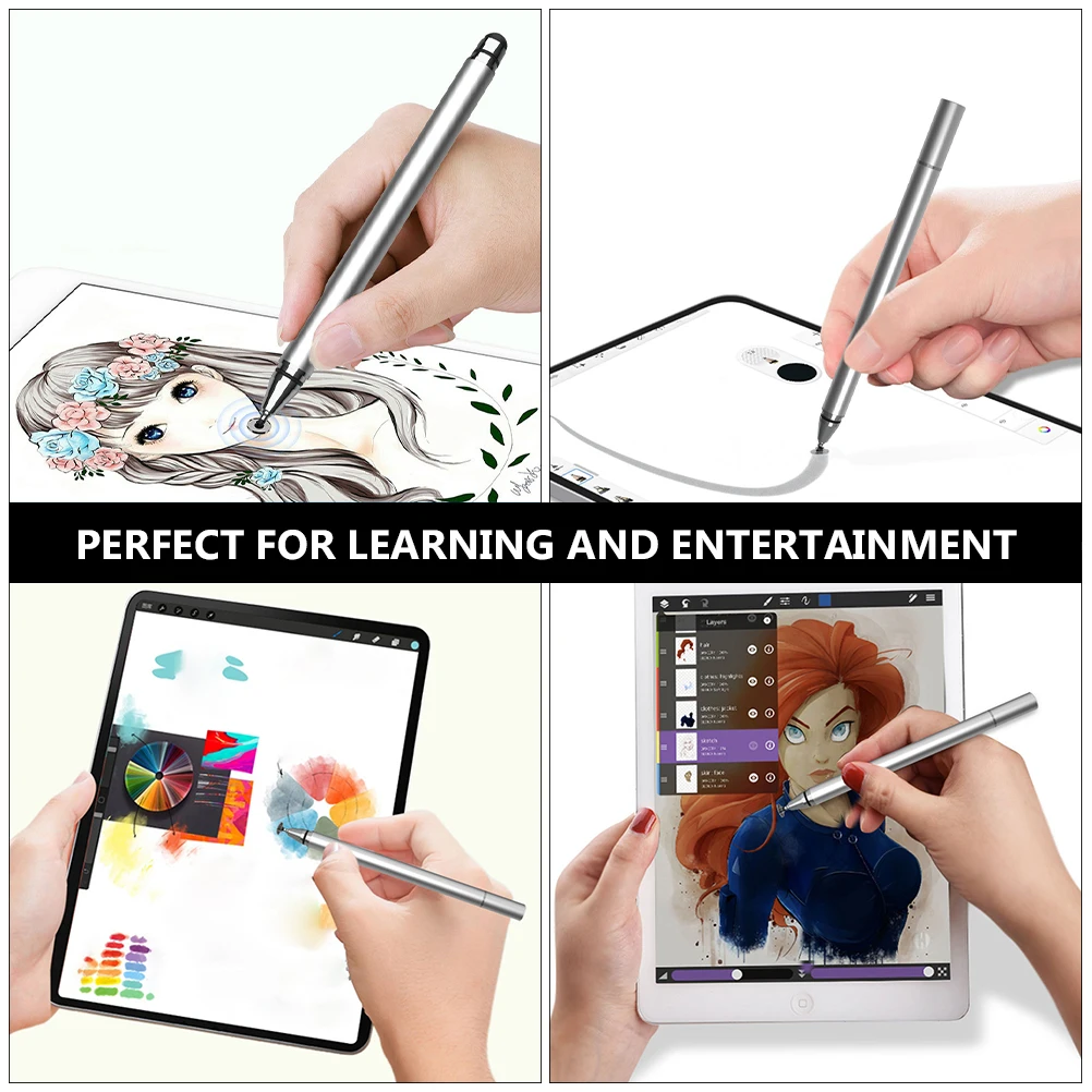 

Slender Nib Stylus Pen for Realistic Painting and Calligraphy Experience on Tablets and Smartphones Disc Stylus Pen