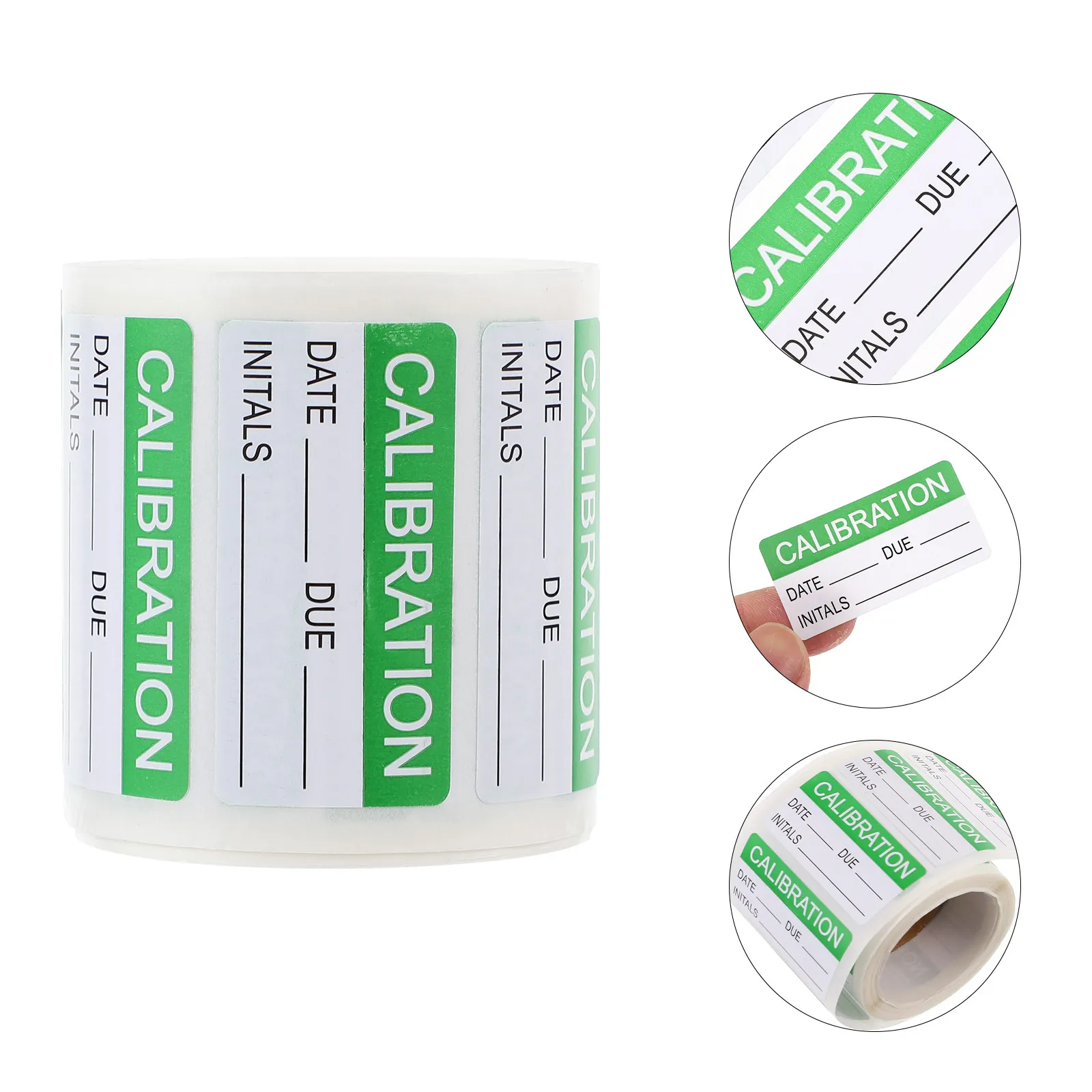 

300Pcs Calibration Label Stickers Self-Adhesive Writable Glossy Sheets for Quality Control and Warehouse Calibration Stickers