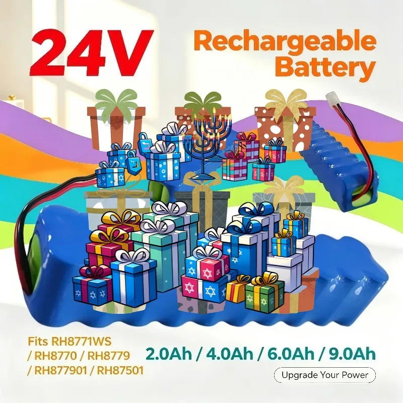 Fit RH8771WS RH8770 RH8779 RH877901 rh87501 24V 2.0Ah‑9.0Ah Rechargeable Replacement Battery