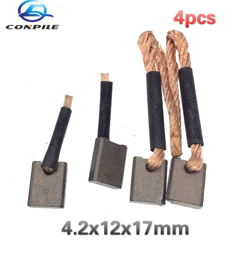 

4pcs 4.2x12x17mm for Mitsubishi 491 Jinbei BYD F3 car starter motor carbon brush electric